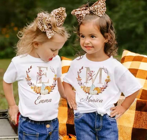 Personalised autumn tshirt