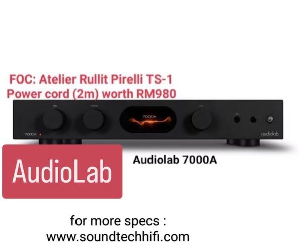 Audiolab 7000A Integrated Amplifier + FOC cable worth RM980