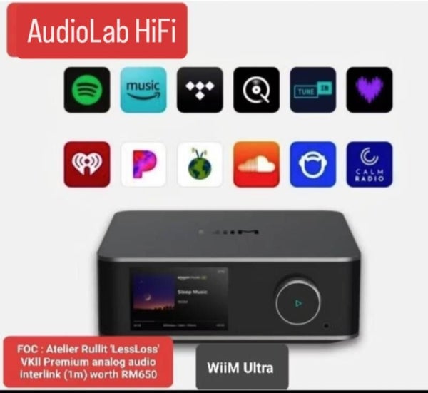 WiiM Ultra Music Streamer + FOC cable worth RM680