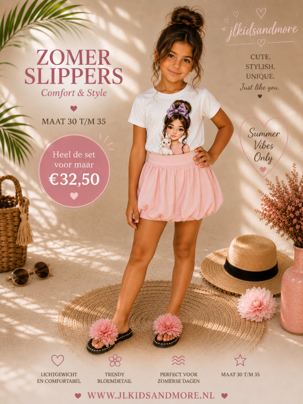 Ballonset roze + Slippers
