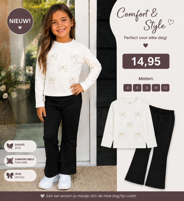 Bella Bow – Comfort & Style Zwart zilver