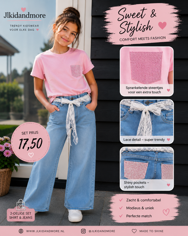 Sprankkling Jeansset
