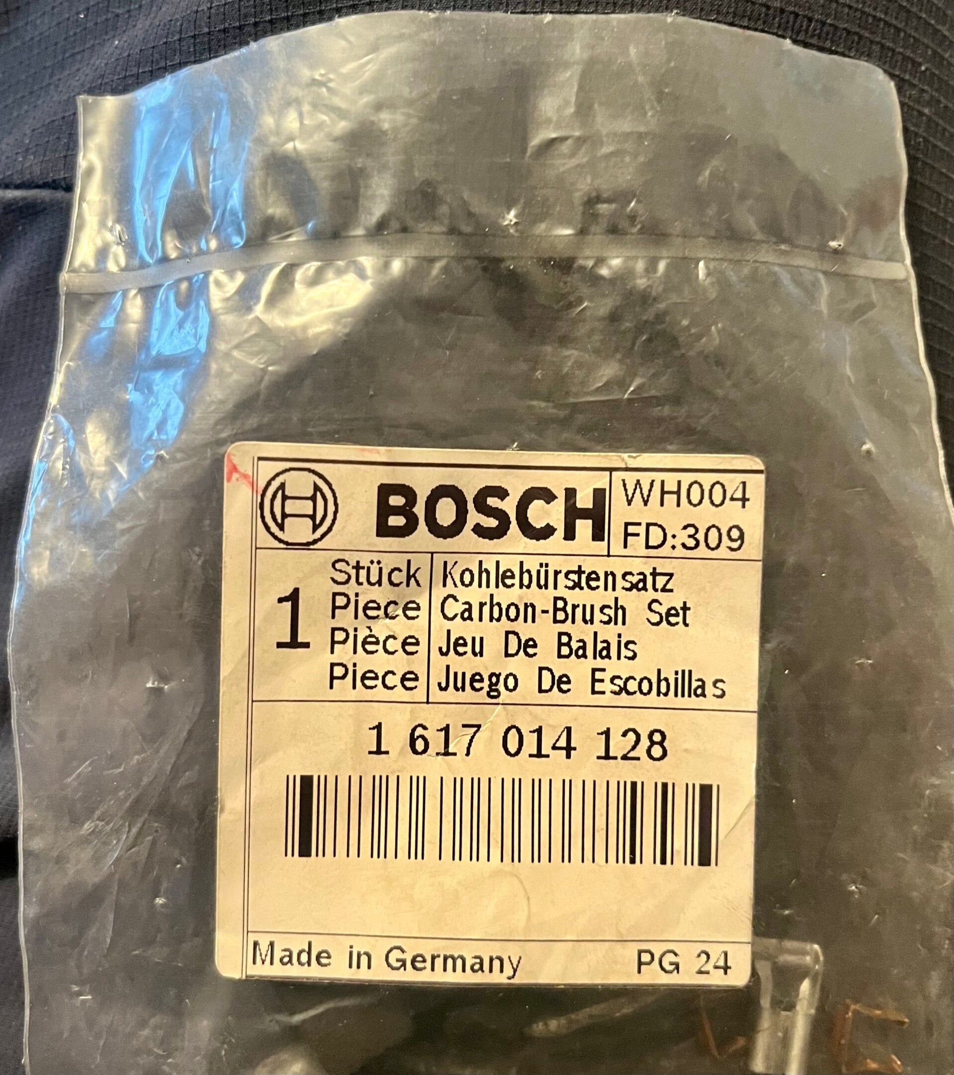 Genuine Bosch Carbon Brush Set - 1617014128