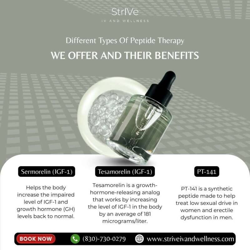 Different Types Of Peptide Therapy We Offer And Their Benefits in New Braunfels, TX