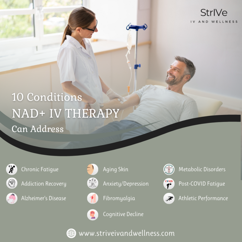 10 Conditions NAD+ IV Therapy in New Braunfels, TX, Can Address