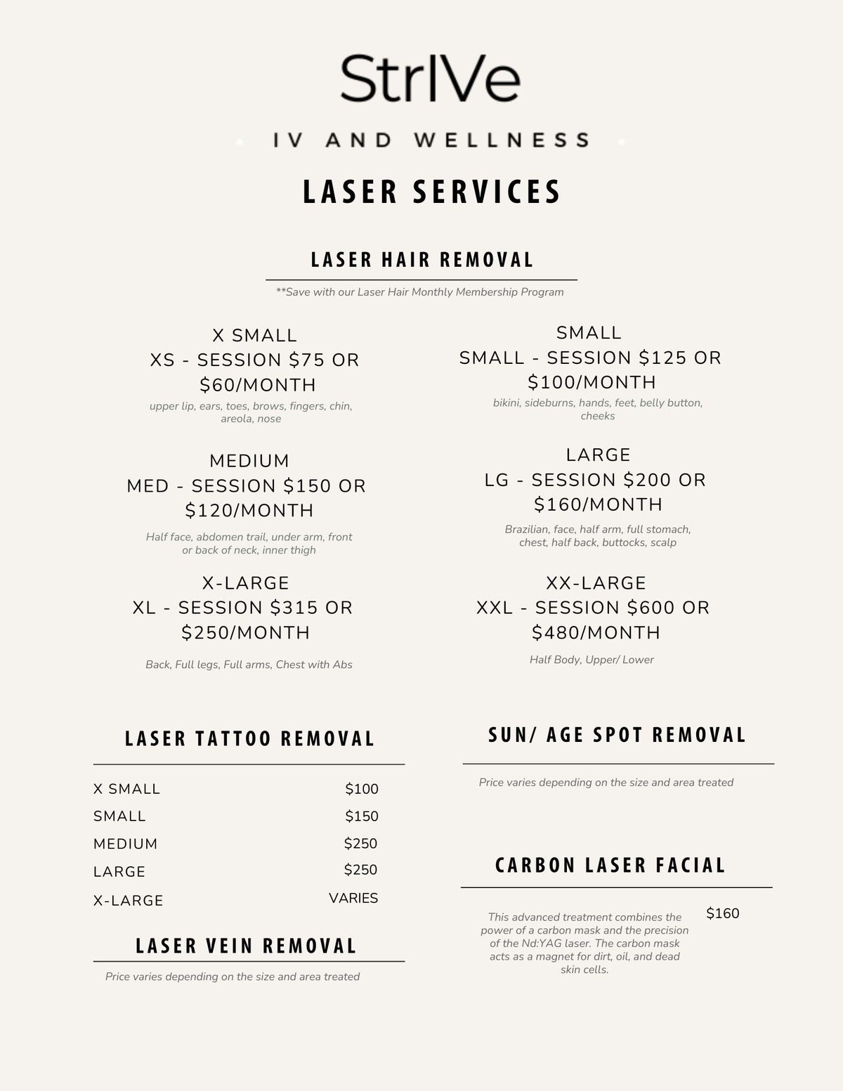 strive tirzepatide cost Price List