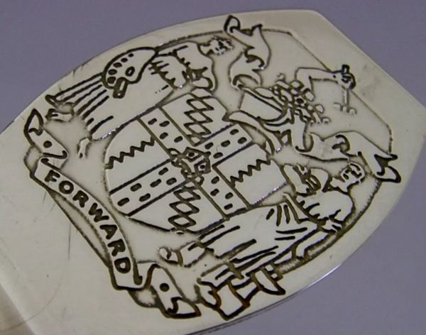 MID CENTURY MODERN STERLING SILVER BIRMINHAM CITY CREST ENVELOPE OPENER 1991