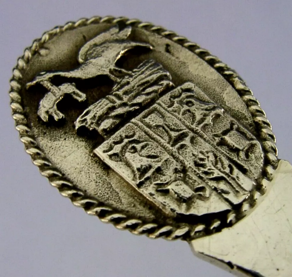 RARE STERLING SILVER GUILD of HANDICRAFTS CHIPPING CAMPDEN CREST SPOON 1995 39g