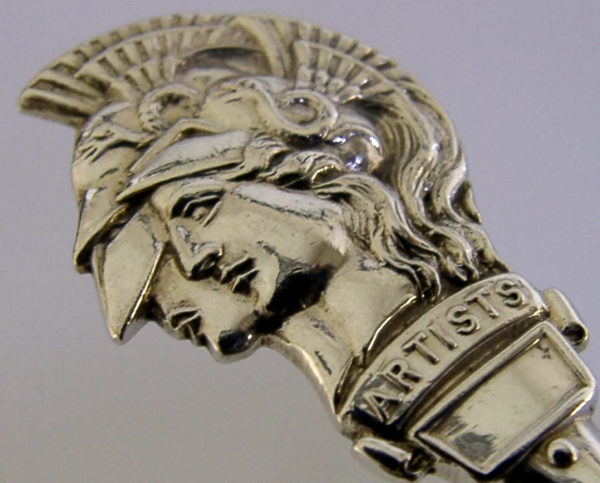 ARTISTS RIFLES SAS STERLING SILVER MILITARY SPOON 1927 ANTIQUE MILITARY