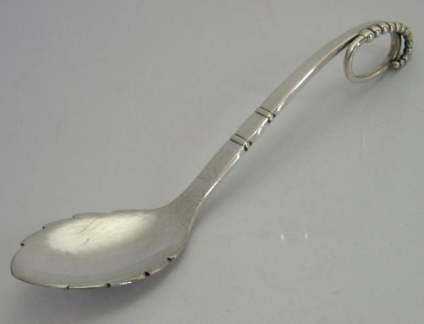 GEORG JENSEN STERLING SILVER PATTERN 41 CADDY SPOON 1976