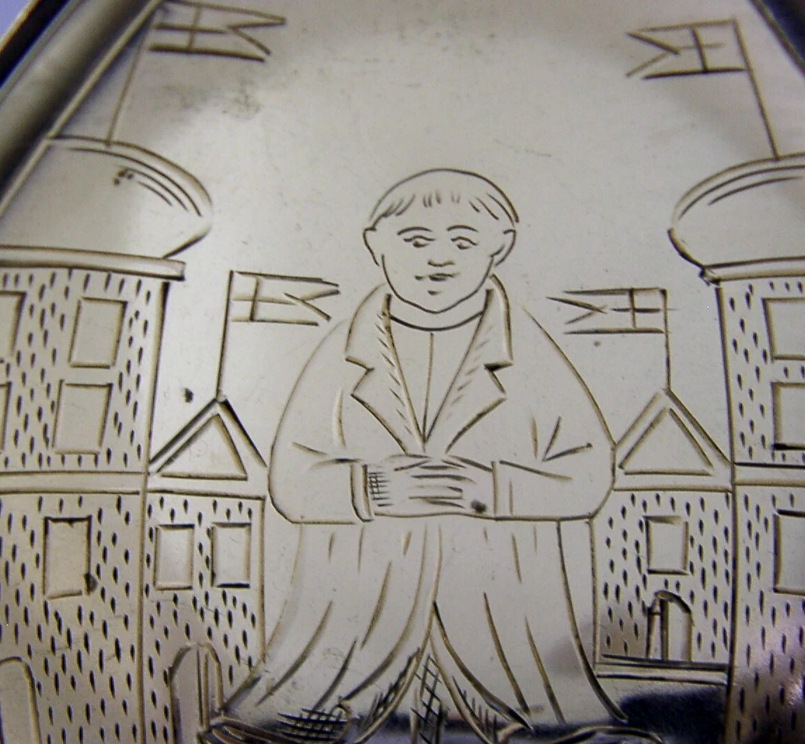 RARE DAVID ANDERSEN SOLID STERLING SILVER BAPTISM SPOON 1907 ANTIQUE 50g NORWAY