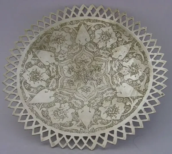 BEAUTIFUL SOLID SILVER DISH c1940 EASTERN ANTIQUE 170g