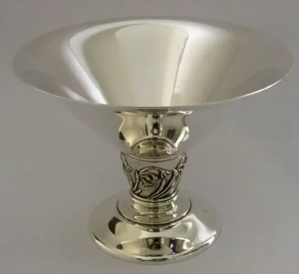BRIAN LESLIE FULLER 200g ENGLISH STERLING SILVER DISH SWEET BOWL 2000 BLUEBELLS