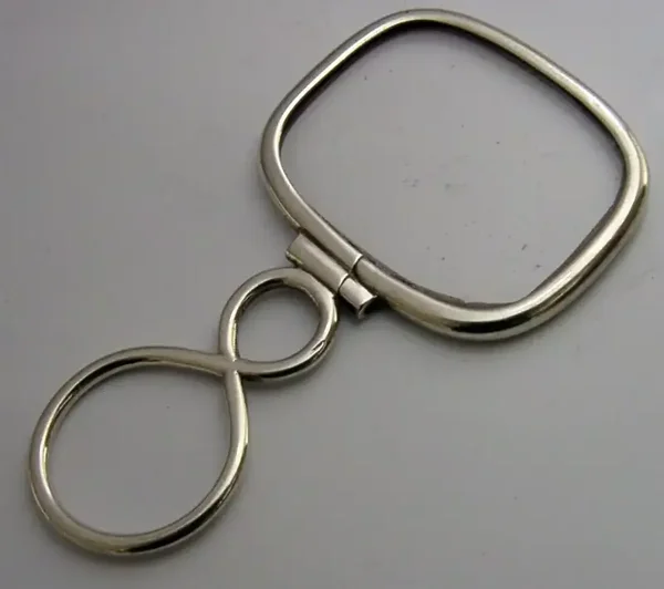 GEORGIAN / VICTORIAN STERLING SILVER MAGNIFYING GLASS 1800-1850 ANTIQUE