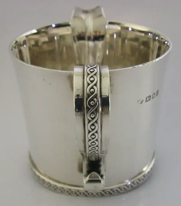 HEAVY 210g ASPREY STERLING SILVER ARTS & CRAFTS JUG 1933 ENGLISH ANTIQUE