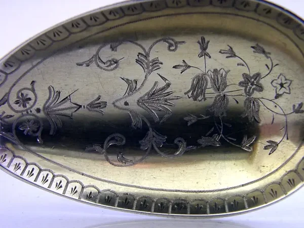 LARGE ANTIQUE STERLING SILVER SERVING SPOON 1850 SCOTTISH GLASGOW VICTORIAN 75g