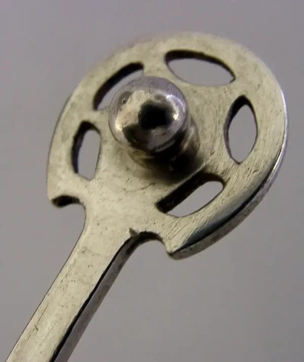 ENGLISH ARTS & CRAFTS SOLID STERLING SILVER JAM SPOON 1970 A E JONES 25 years