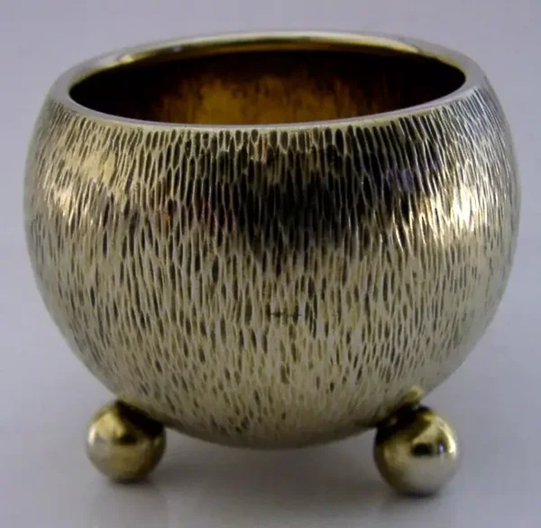 RARE GERMAN 800 SOLID SILVER TEXTURED ARTS & CRAFTS CUP c1920 ANTIQUE 60g
