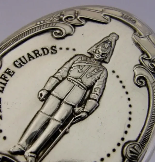 STERLING SILVER LIFE GUARDS BOX 1979 ROYAL MILITARY