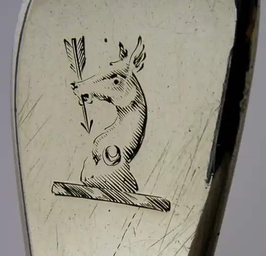 RARE GEORGIAN FAMILY CRESTED STERLING SILVER FISH SLICE SERVER 1807 ANTIQUE 130g
