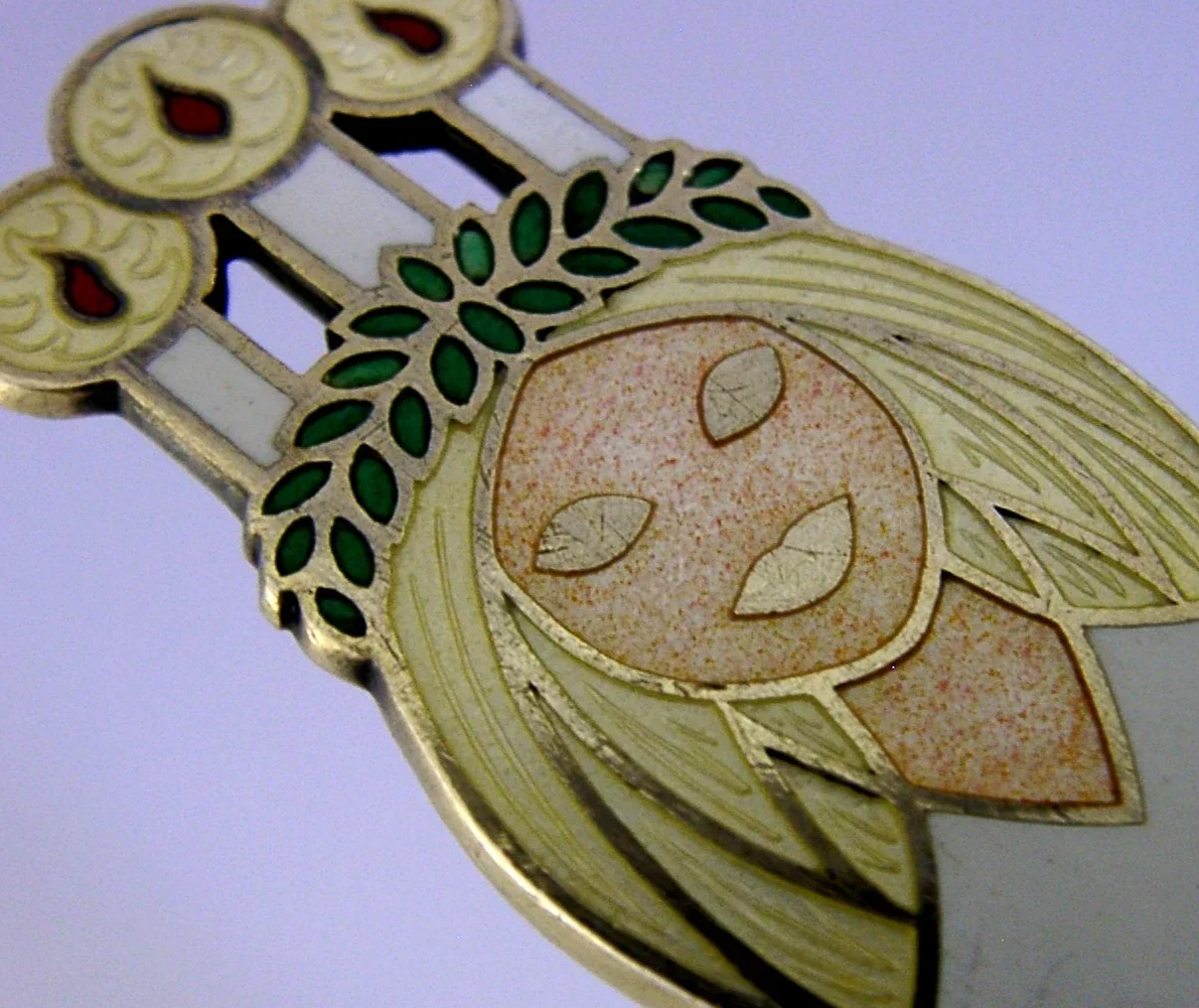 DANISH STERLING SILVER ENAMEL CHRISTMAS SPOON 1959 46g