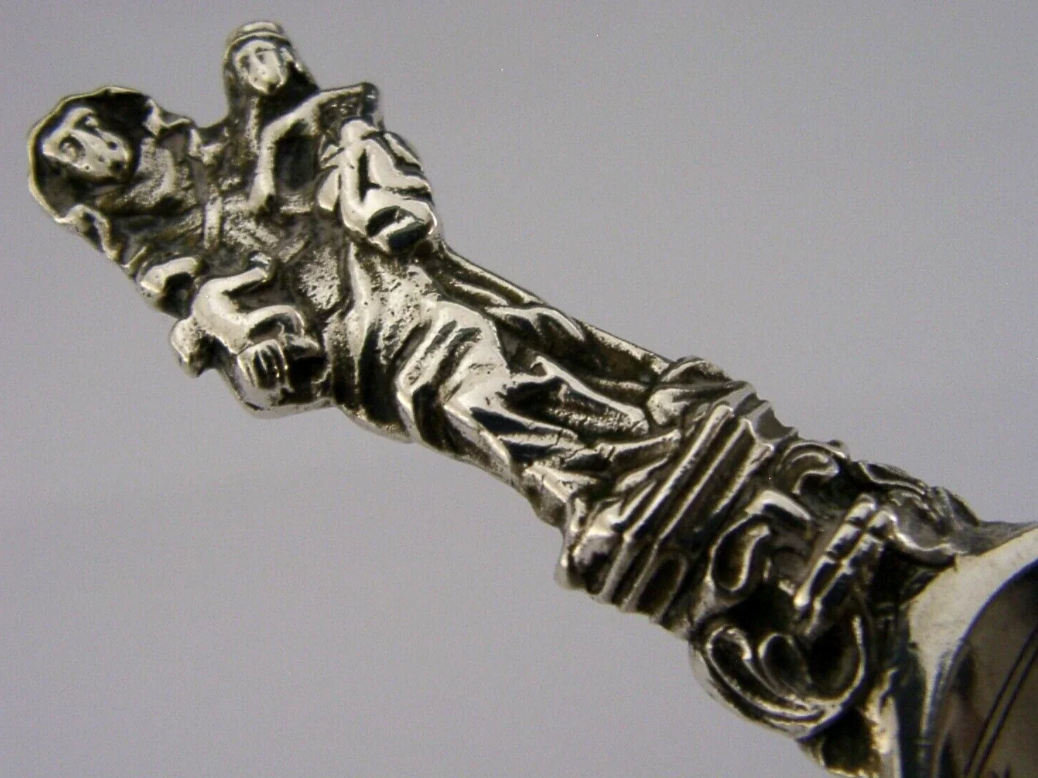 DAVID ANDERSEN NORWEGIAN ANTIQUE SILVER 830S BAPTISM SPOON 44g NORWAY c1900