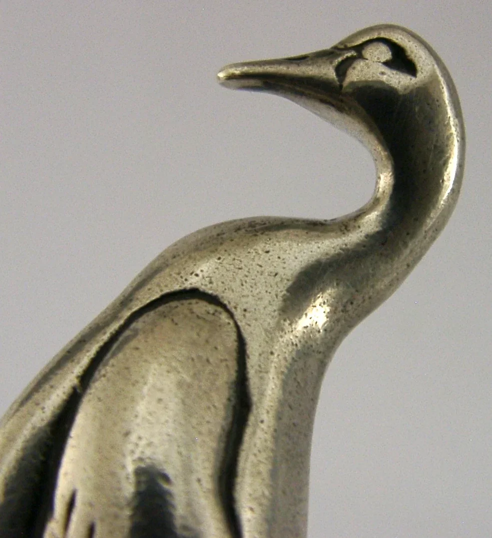 GOOD SIZE STERLING SILVER DUCK GOOSE FIGURE c1980 ANIMAL 30g 2+inch