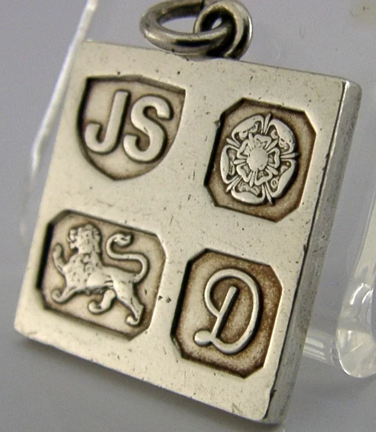 JACK SPENCER ENGLISH SOLID STERLING SILVER INGOT PENDANT 1978 DESIGNER