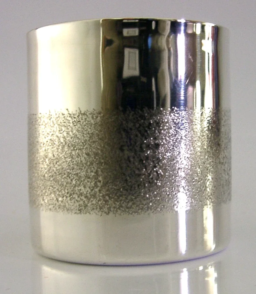 61g MID CENTURY MODERN SOLID SILVER BEAKER CUP c1950 AUSTRIAN BARWARE