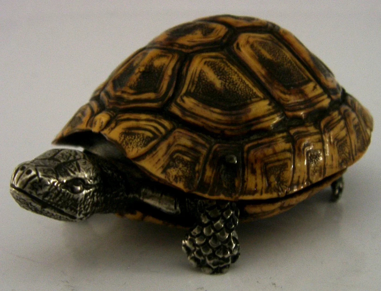 VERY RARE SOLID SILVER VESTA CASE MATCHSTRIKER ANTIQUE 1883 VICTORIAN NOVELTY