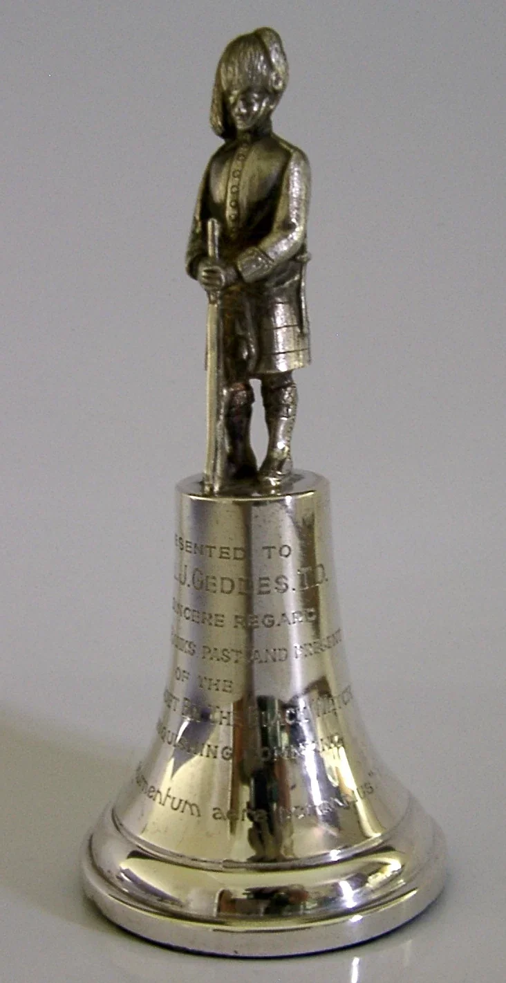 STERLING SILVER BLACK WATCH SOLDIER FIGURE STATUE 1954 MILITERY 5.25inch