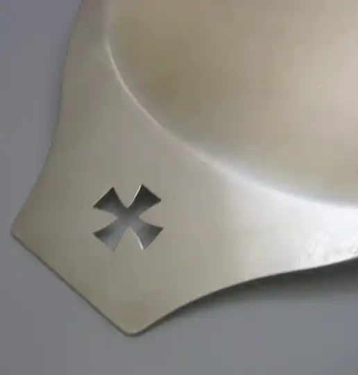 LARGE 10 inch 246g SOLID SILVER COMMUNION PATEN DISH TRAY RELIGIOUS 1967