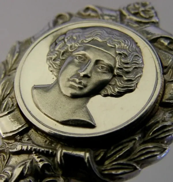DIANNA STERLING SILVER ROMAN GODDESS of the MOON & HUNTING SPOON 1971 23g