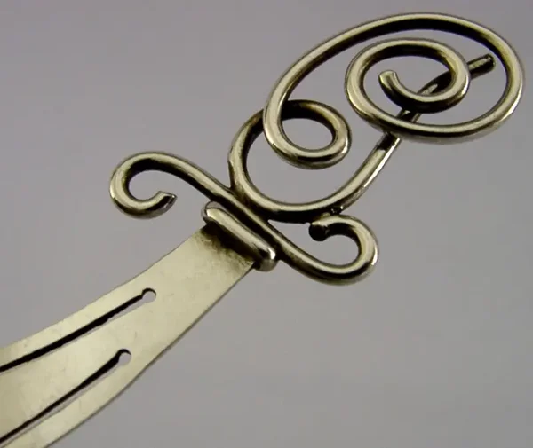 CHARLES HORNER ENGLISH STERLING SILVER BOOKMARK PAGE MARKER CHESTER 1904