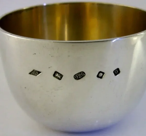 GEORGIAN STYLE STERLING SILVER TUMBLER WHISKY CUP 2006 BARWARE 86g