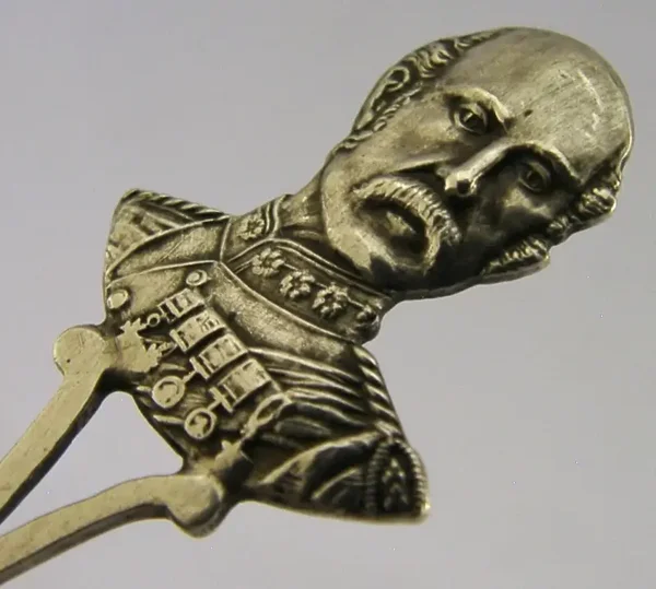 RARE STERLING SILVER BOER WAR SOUTH AFRICA SPOON 1899 GENERAL WHITE MILITARY