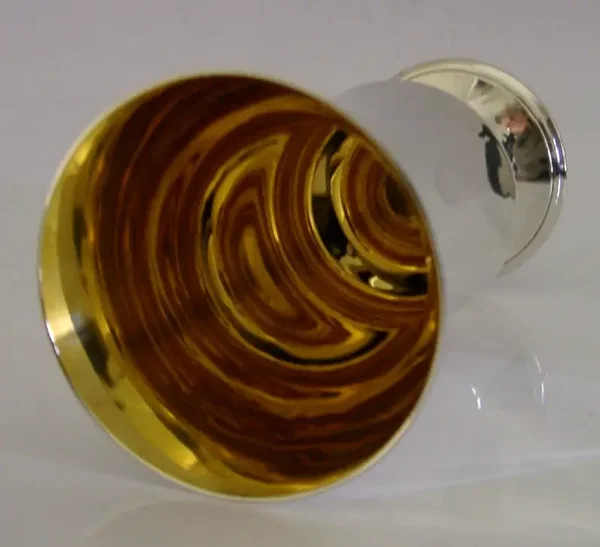 103g MID CENTURY MODERN STERLING SILVER GOBLET CHALICE CUP 1972 BARWARE