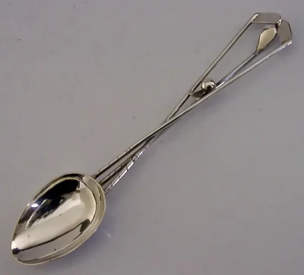 RARE ANTIQUE CHINESE EXPORT SILVER GOLFING SPOON c1910 GOLF SPORT ANTIQUE