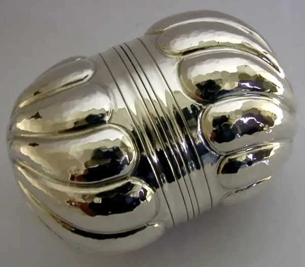 HAND MADE RARE ENGLISH STERLING SILVER DOUBLE CUPS 2003 BARWARE 154g