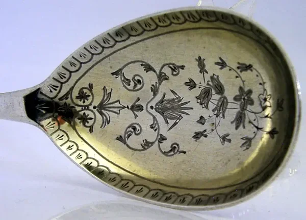 LARGE 74g VICTORIAN SOLID STERLING SILVER SCOTTISH SERVING SPOON 1850 ANTIQUE