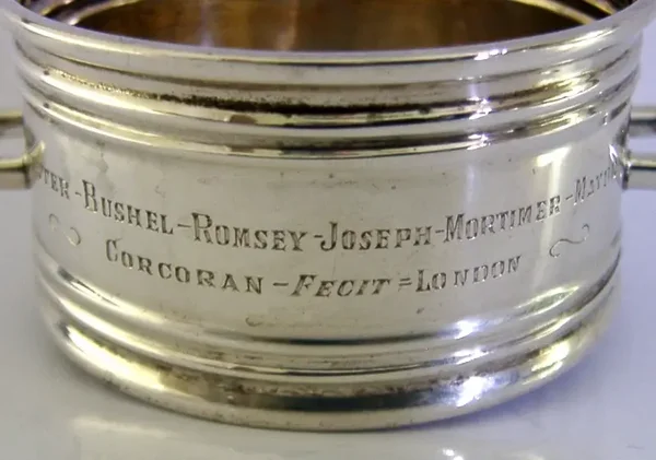 ENGLISH STERLING SILVER MINI REPLICA ROMSEY BUSHEL MEASURE BOWL 1906 ANTIQUE