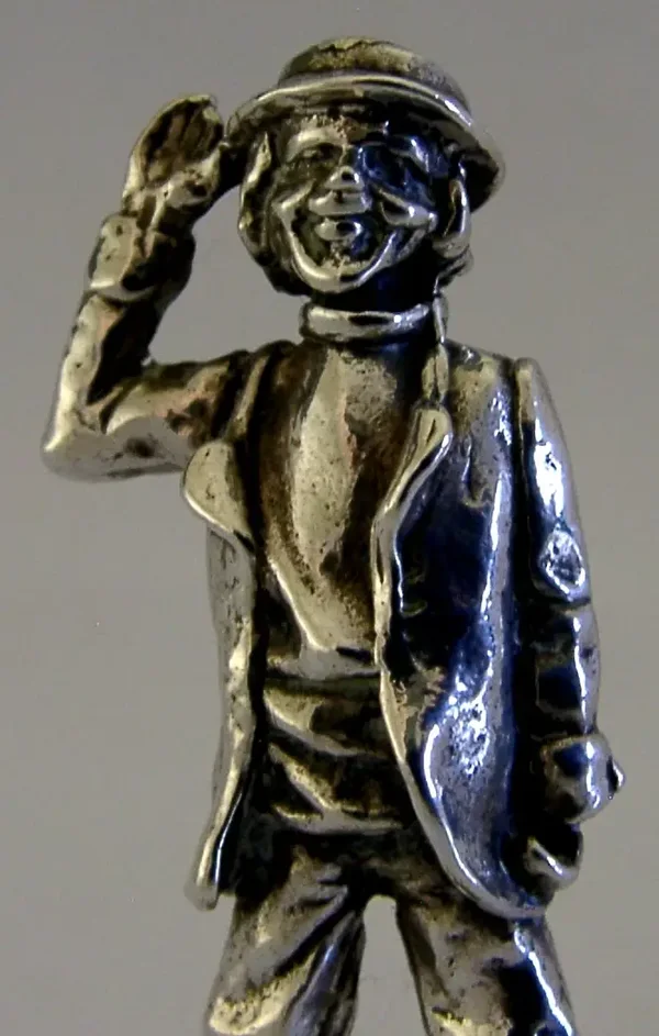 41g STERLING SILVER CAPTAIN CUTTLE CHARLES DICKENS FIGURE 1977
