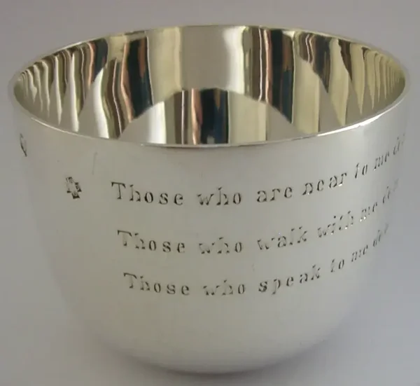 232g GEORGIAN STYLE BRITANNIA SILVER TUMBLER WHISKY CUP 2000 BARWARE R TAGORE