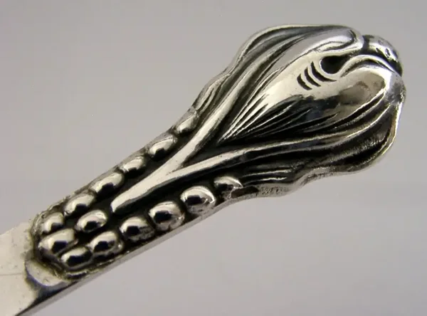 OTTO LARSSON SOLID SILVER ARTS & CRAFTS SWEDISH SPOON 1916 HAND MADE
