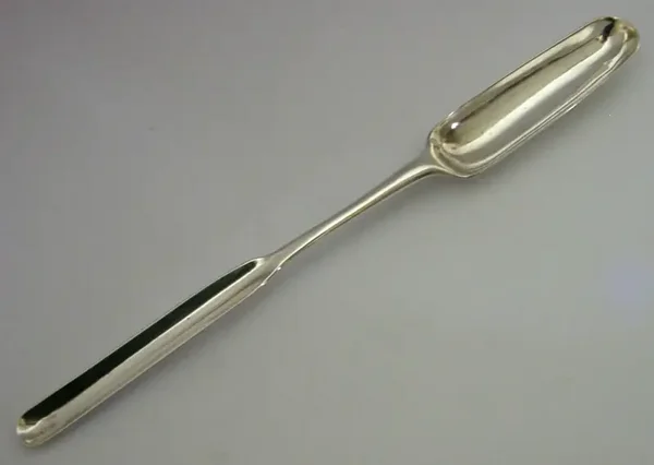 RARE EARLY 1760 ENGISH GEORGIAN SOLID STERLING SILVER MARROW SCOOP ANTIQUE