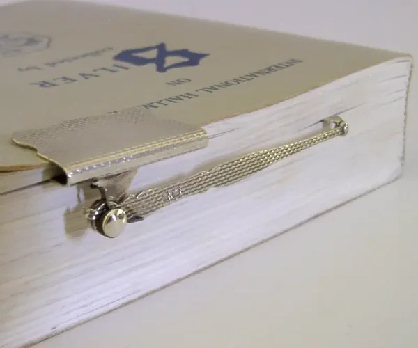 ASPREY SOLID STERLING SILVER MECHANICAL BOOKMARK 1953