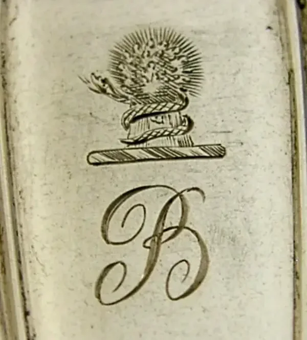 VICTORIAN STERLING SILVER BENWELL FAMILY CRESTED FORK 1851 ANTIQUE 54g