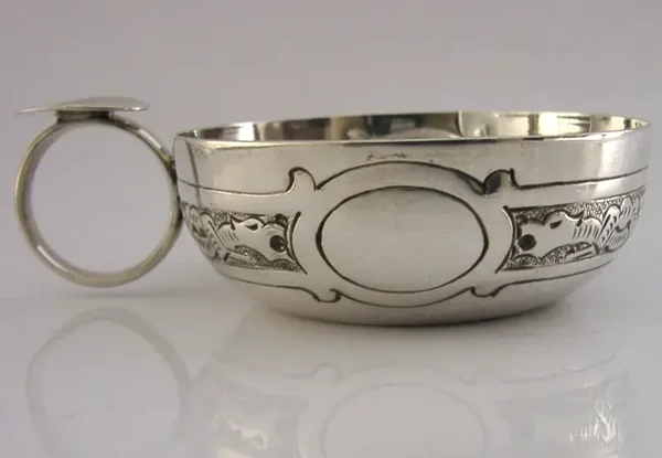 STERLING SILVER CELTIC BEAST DRAGON WINE TASTER 1978 BARWARE 66g