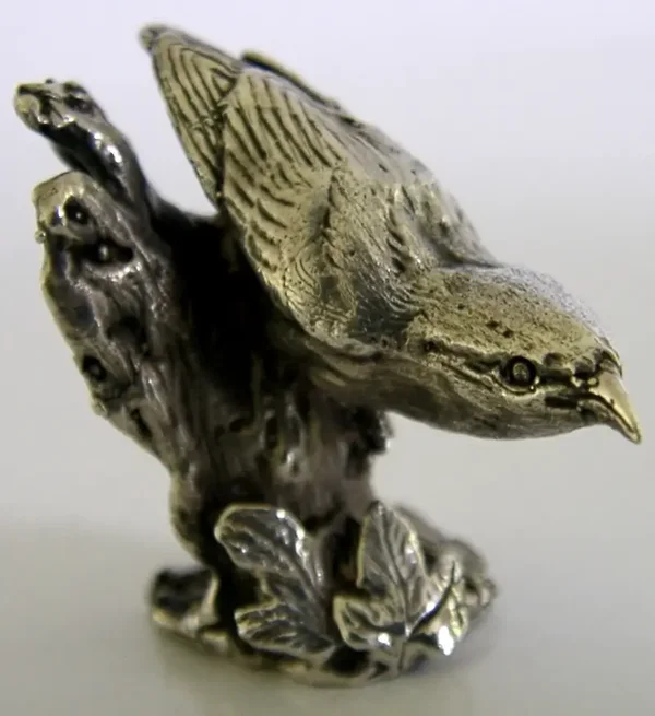 STERLING SILVER PAUL EATON BIRD TREECREEPER 1989 DESIGNER ANIMAL