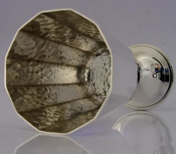ERIC LOFMAN SWEDISH STERLING SILVER CHALICE GOBLET 1985 ARTS & CRAFTS 96g